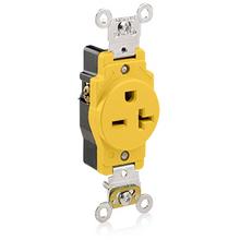 Leviton 5461-CR - YL REC SGL CORR RES 2PO3WI 6-20R 20A250V