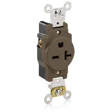 Leviton 5461 - 62R SINGL RECEP BROWN