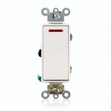 Leviton 5628-2W - WH SW DEC SP PILOT LITE 20A120VAC.