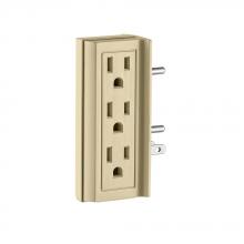 Leviton 6VERT-I - 5-15R 6 OUTLET ADAPTOR VERT IVORY