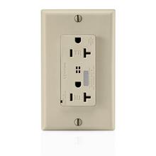 Leviton T7380-I - 5-20R SURGE RECEP ALARM TR IVORY