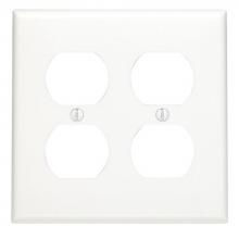 Leviton 80716-W - 2G W/P DUPLEX NYLON WH
