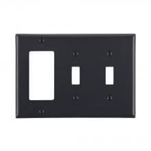 Leviton 80745-E - EB WP 3G 2TGL 1DECO NYLON