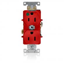Leviton 8200-IGR - RD HG ISOLATED GROUND DUPL REC 15A-125V