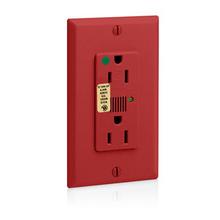 Leviton 8280-R - HG SURGE RECEPTACLE WITH ALARM AND LED