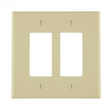 Leviton 86602 - 2 GANG DEC OVERSIZED WP IVORY