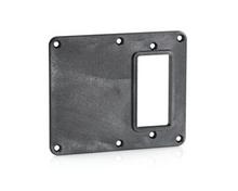 Leviton 3241-E - 2 GANG DECORA AND BLANK CVR PLATE BLK