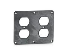 Leviton 3260-E - 2 GANG DUP AND DUP CVR BLK