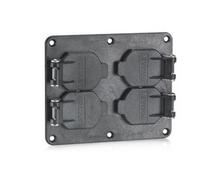Leviton 3260W-E - 2 GANG DUP AND DUP WP CVR BLK