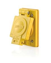 Leviton 67W09 - 20A 120 208V 3PH LCK CR RECEP W COVER