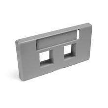 Leviton 49910-SG2 - PLT FRN 2PT ID GY