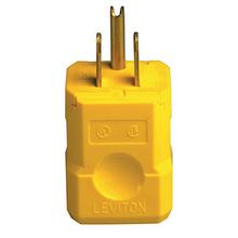 Leviton 5256-VY - 515P PYTHON PLUG YLW