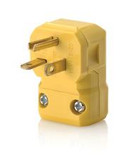 Leviton 5356-VA - 520P ANGLED PYTHON PLUG YLW