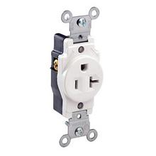 Leviton 5891-W - U GRND RECEPT PKD