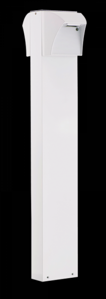 LED BOLLARD 36 &#34; 2X5W COOL SQ WH