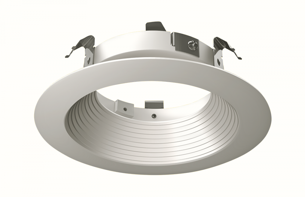 HALITE 4&#39; TRIM ROUND BAFFLE SATIN NICKEL