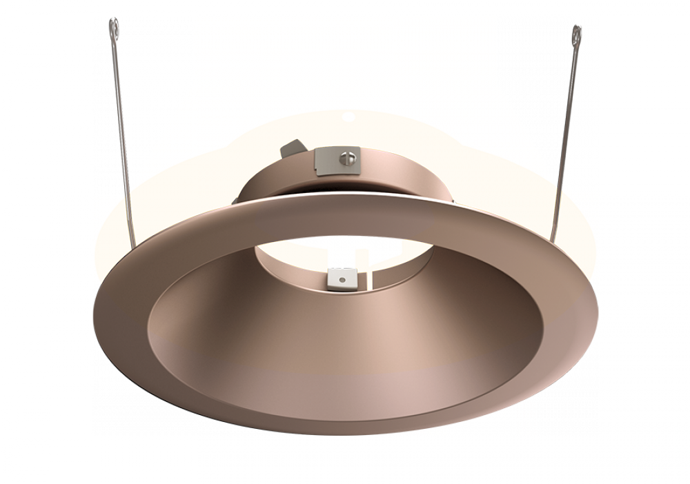 HALITE 6&#39; TRIM ROUND DOWNLIGHT COPPER
