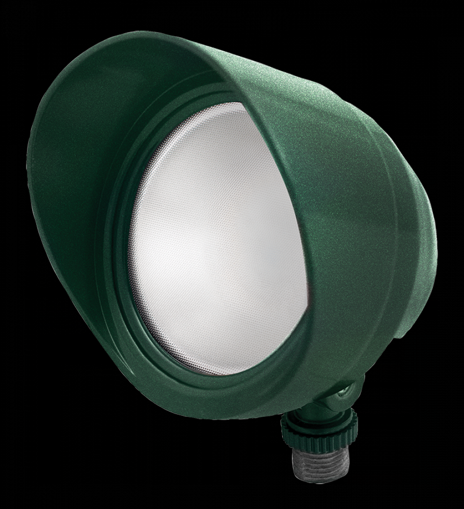 BULLETFLD 12W WARM 120V W/ HOOD GRN