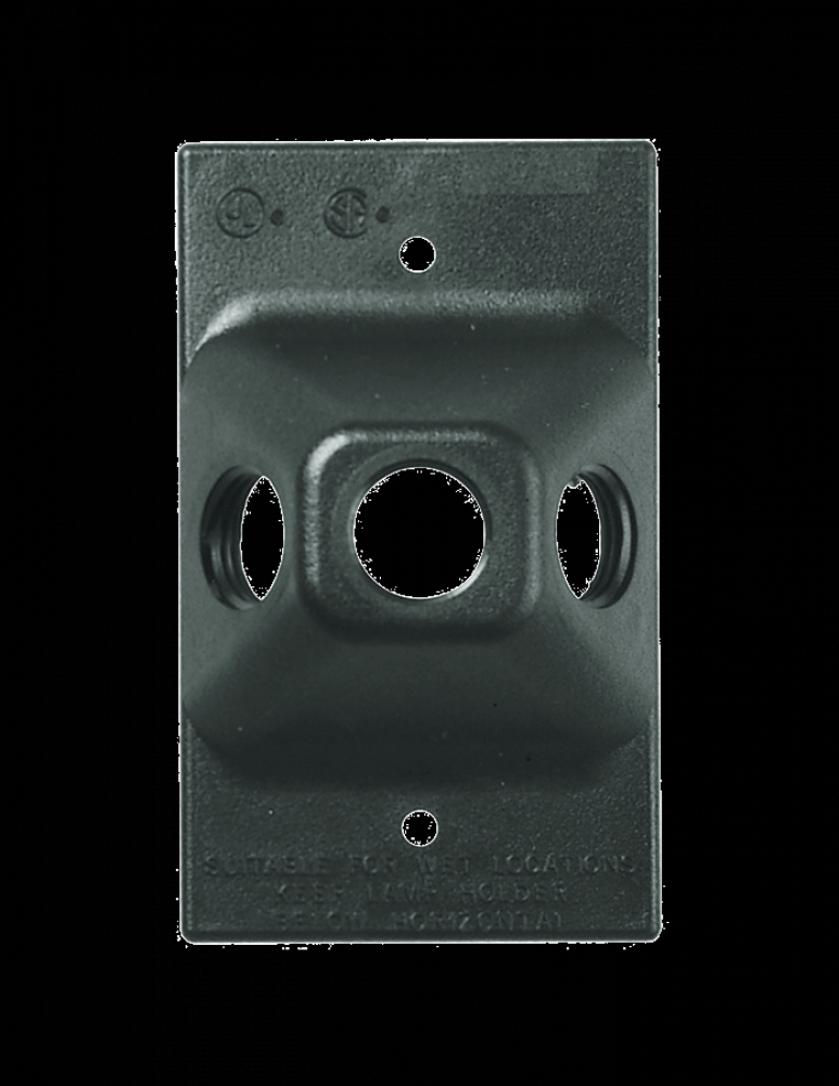 RECT CVR PLASTIC WH