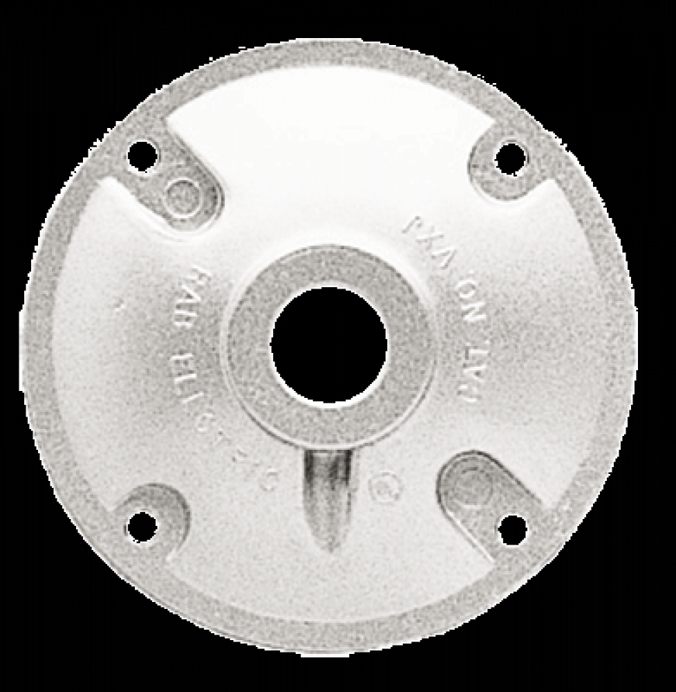 WEATHER PROOF COVER 4&#34; 1/2&#34; TAP NATURAL