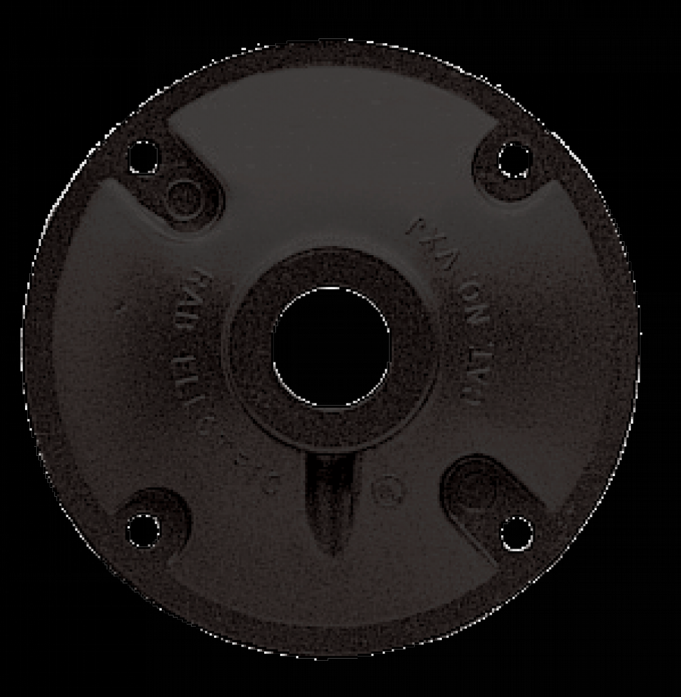 COVER HEAVY DUTY 4&#34; 1/2&#34; TAP BLACK