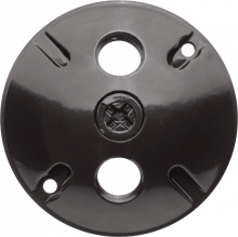 RAB Lighting C103A - WEATHERPROOF COVER ROUND 3 HOLES BRONZE