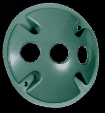 RAB Lighting C103VG - COVER ROUND 3 HOLES VERDE GREEN