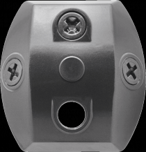 RAB Lighting CU4 - WEATHERPROOF UNIVERSAL COVER 4 HOLE GRAY