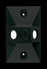 RAB Lighting R14-3B - COVER RECTANGULAR 3 HOLE BLACK