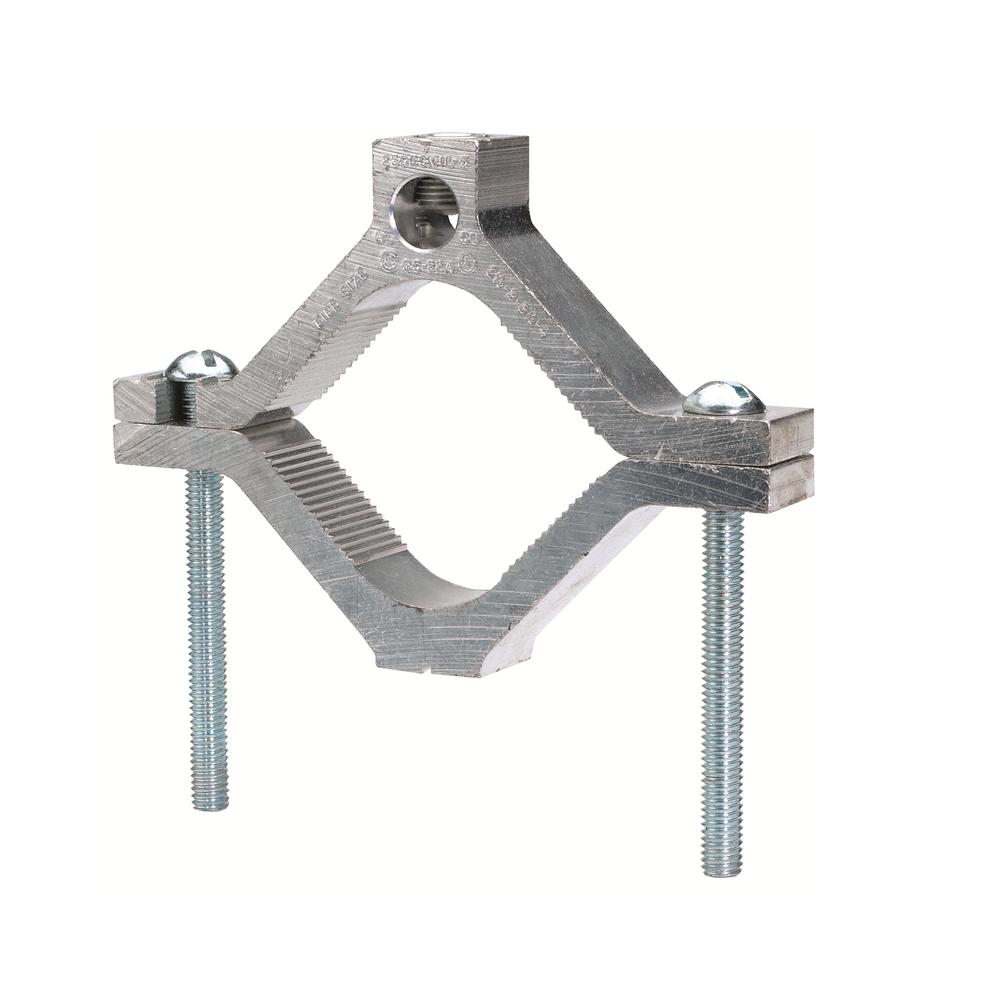 AL GrndClmp POS, Wire range:1/4-14 AWG