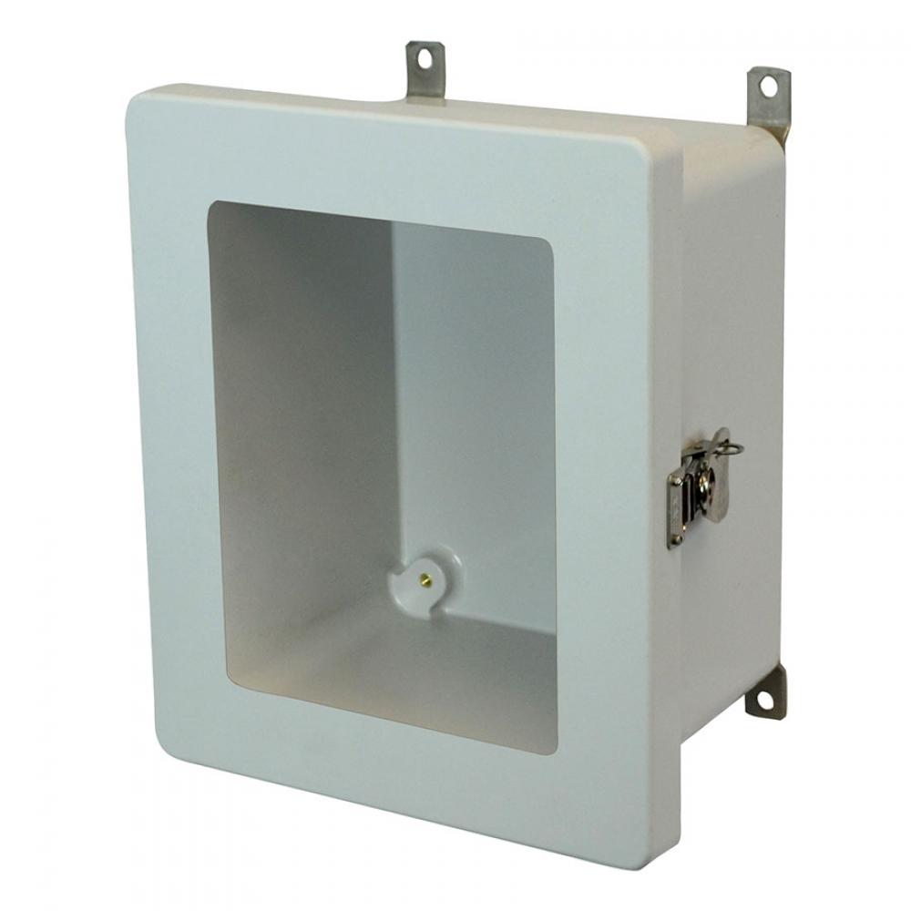 10x8x4 ENCL TWIST LATCH HNG CVR WDW