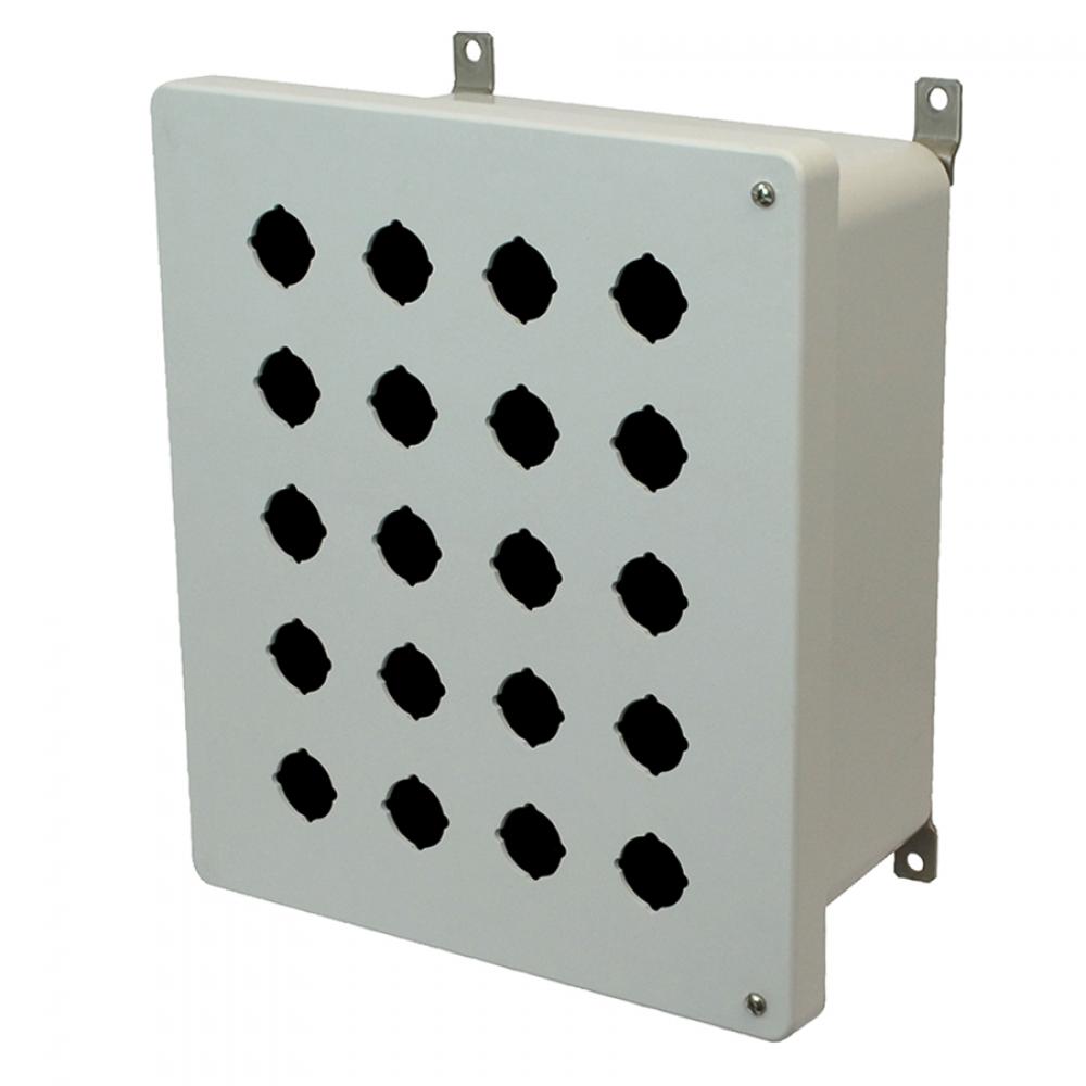 12x10x6 ENCL HNG SCR CVR 20 PB CUTOUTS