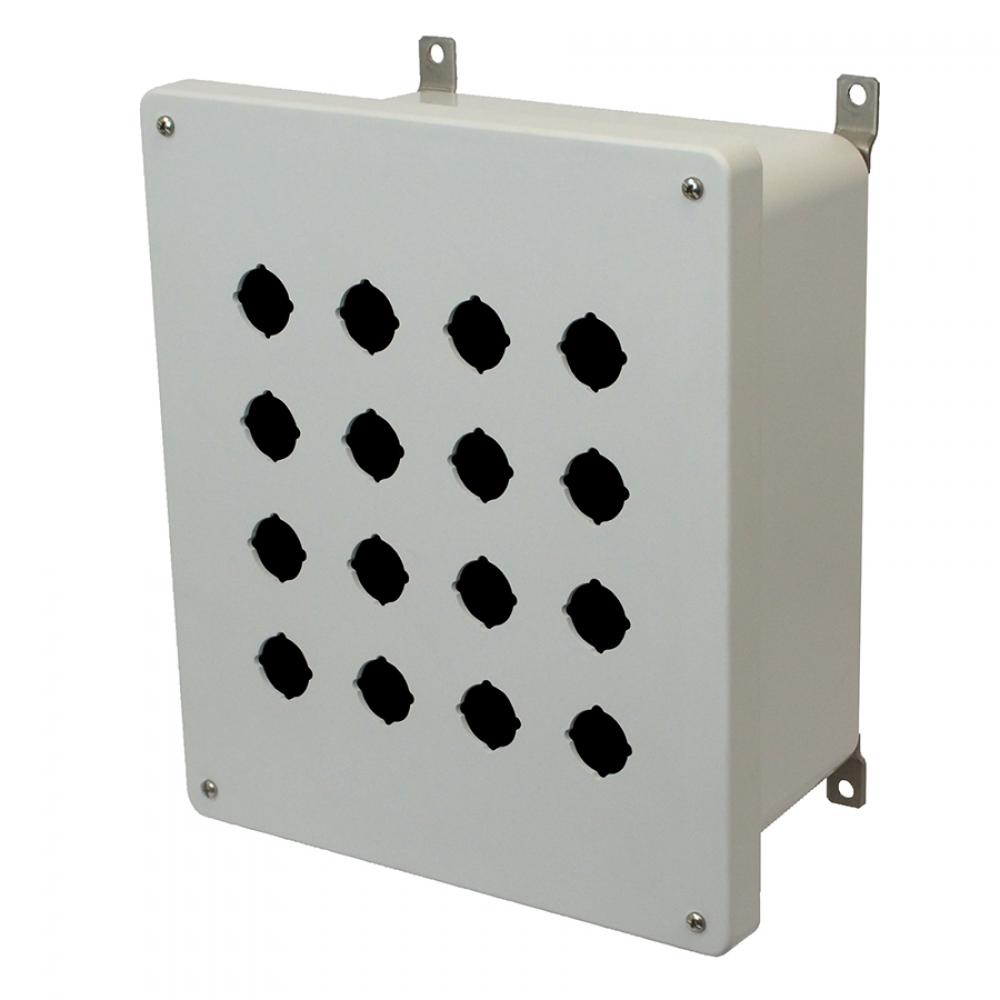 12x10x6 ENCLOSURE SCR CVR 16 PB CUTOUTS