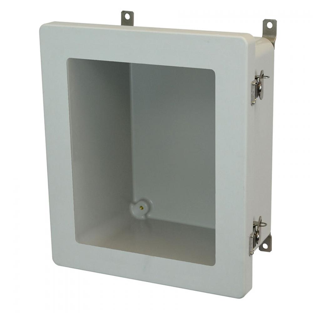 12x10x6 ENCL TWIST LATCH HNG CVR WDW