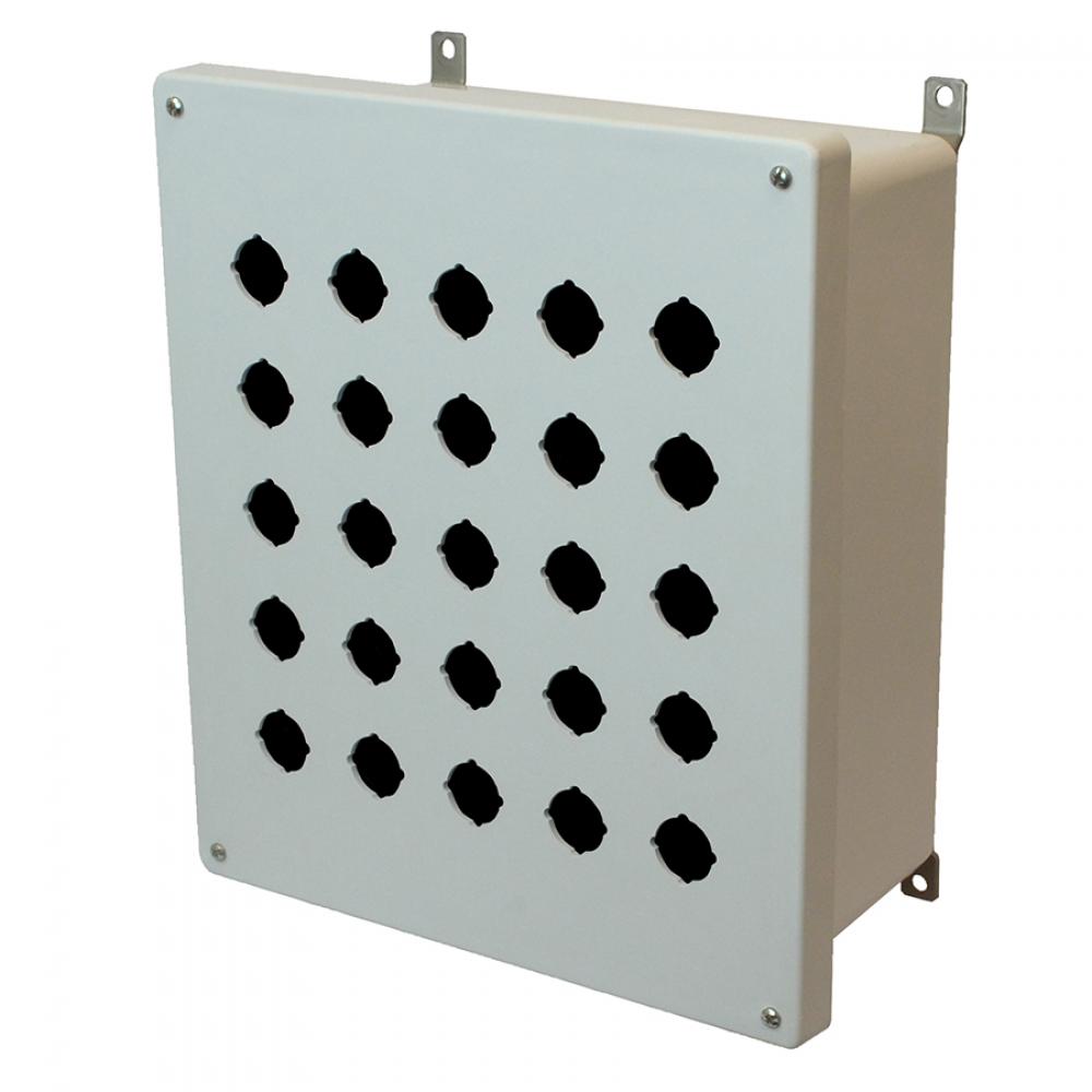 14X12X6 ENCLOSURE SCR CVR 25 PB CUTOUTS