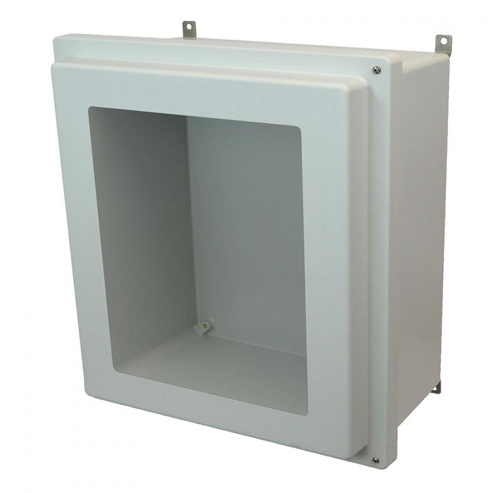 18X16X8 ENCL RAISED HNG SCR CVR WDW