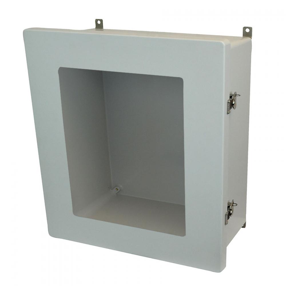 18X16X8 ENCL TWIST LATCH HNG CVR WDW