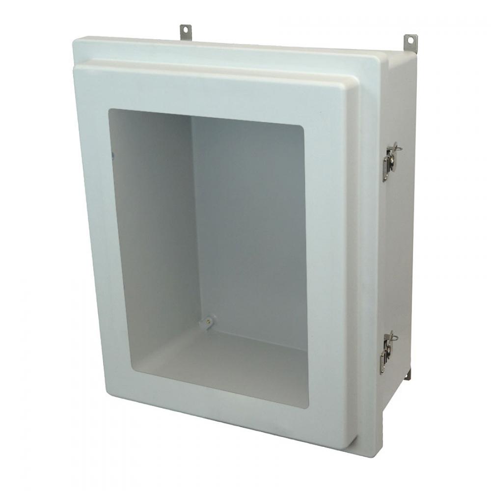 20X16X8 ENCL RSD TWIST LATCH HNG CVR WDW