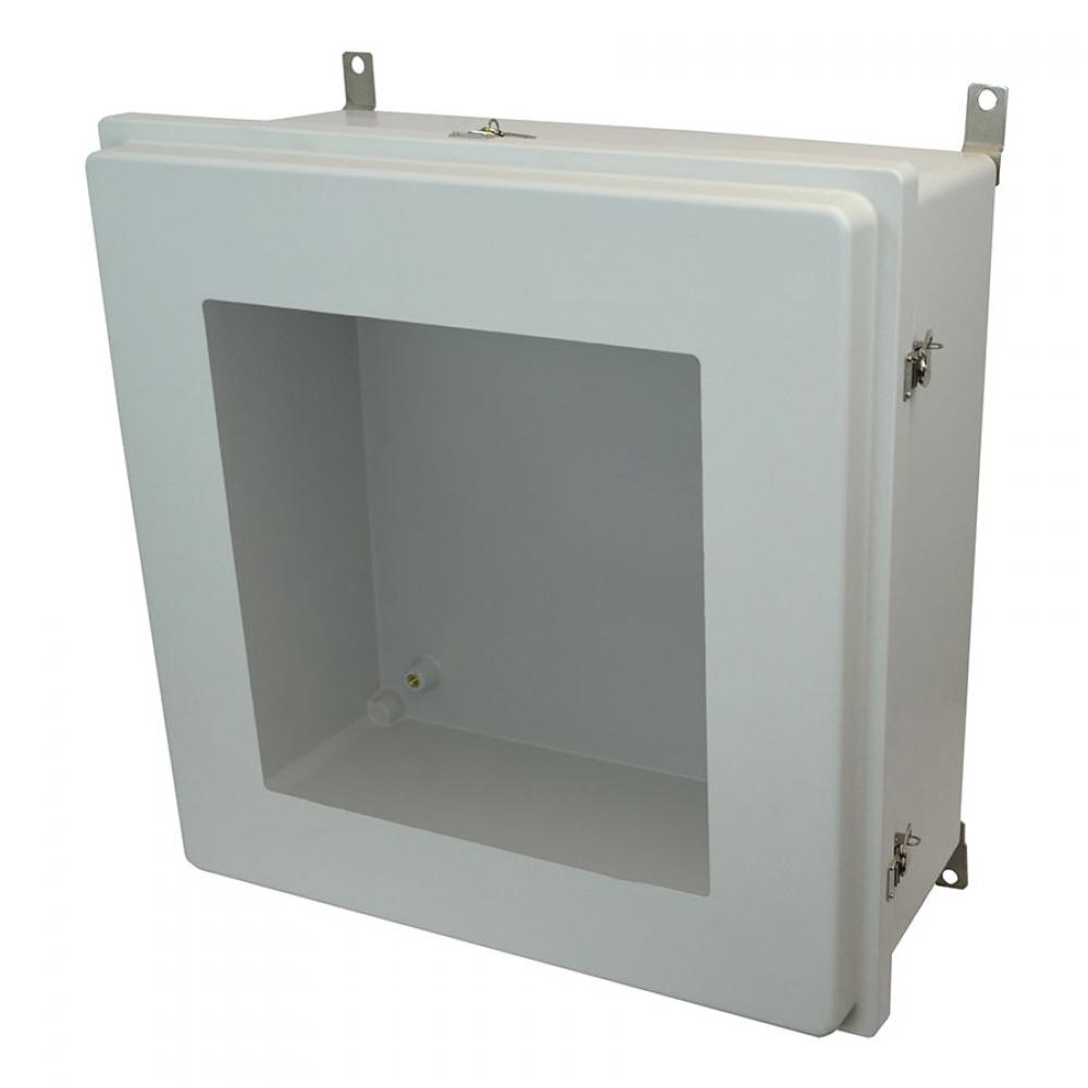 24X24X8 ENCL RSD TWST LATCH HNG CVR WDW