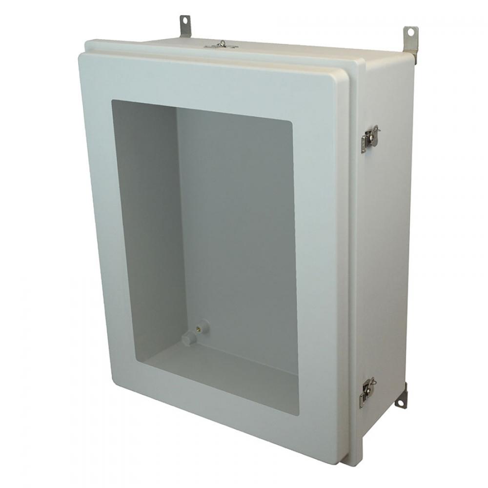 30X24X8 ENCL RSD TWST LATCH HNG CVR WDW