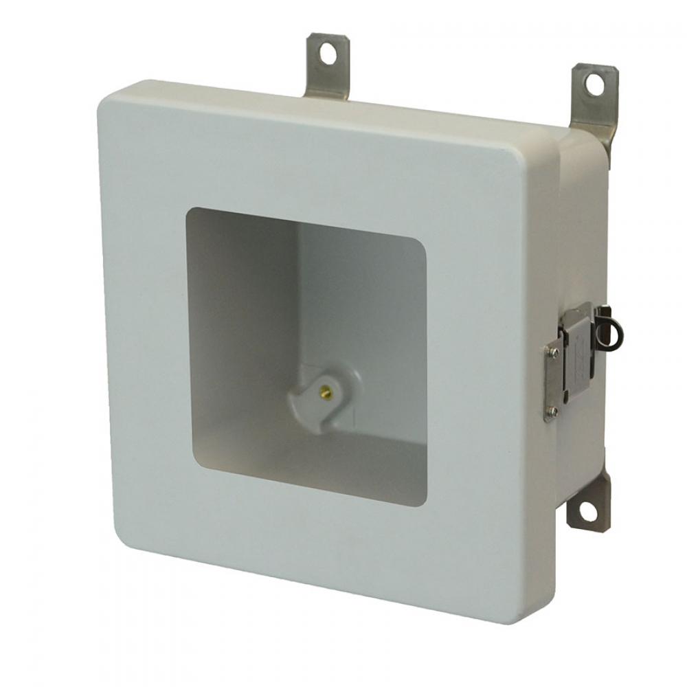 6X6X4 ENCL SNAP LATCH HNG CVR WDW