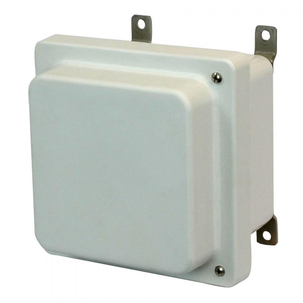 6X6X4 ENCLOSURE RAISED HINGED SCR CVR