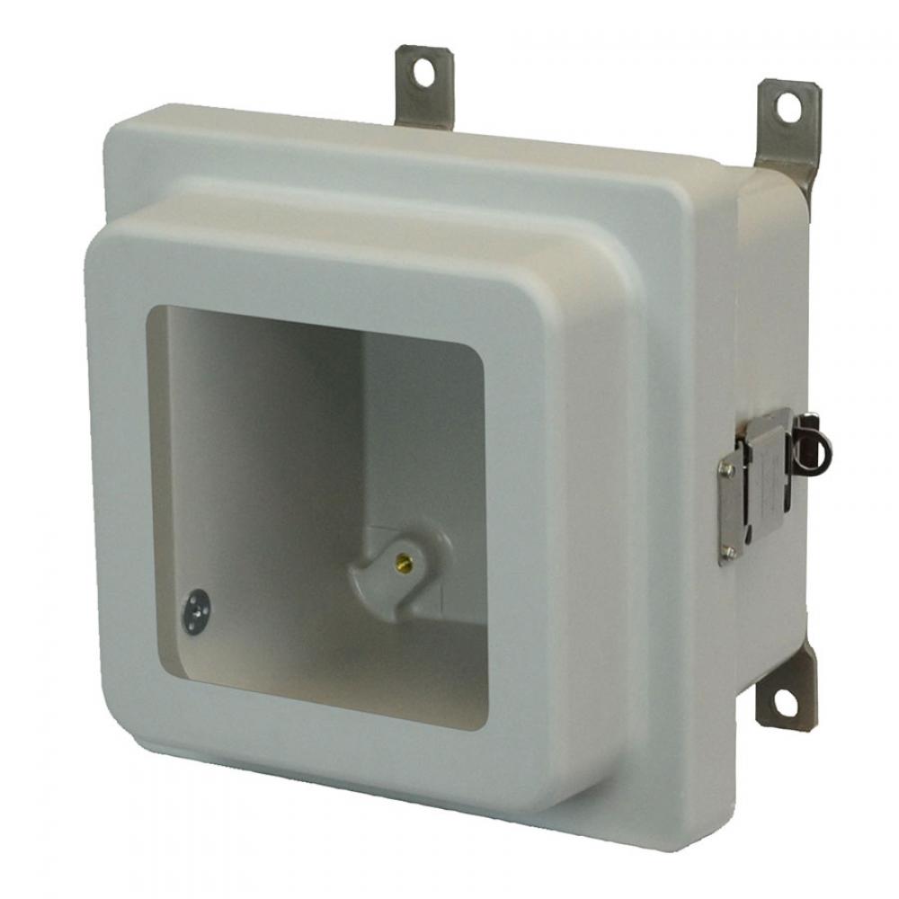 6X6X4 ENCL RSD SNAP LATCH HNG CVR WDW