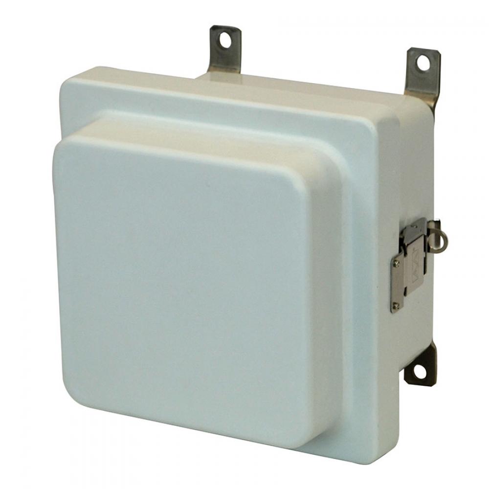6X6X4 ENCL RAISED SNAP LATCH HNG CVR