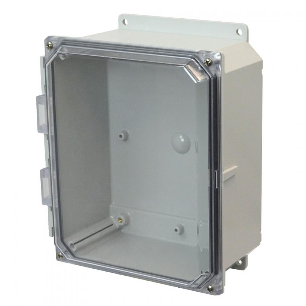 10x8x4 PC ENCL CLEAR SCR CVR FLNG