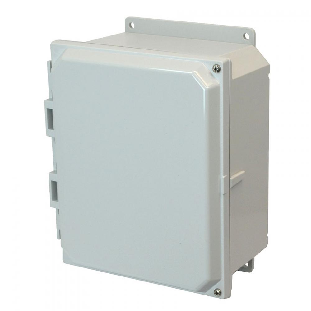 10x8x4 PC ENCL HNG SCR CVR FLNG