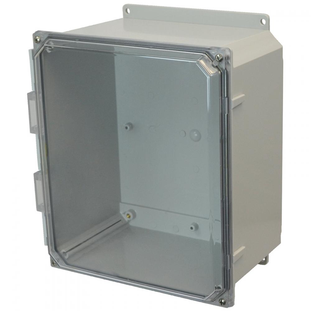 12X10X6 PC ENCL CLEAR SCR CVR FLNG