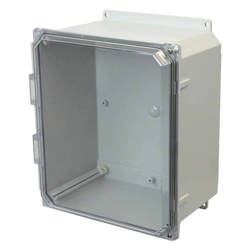 14X12X6 PC ENCL CLEAR HNG SCR CVR FLNG