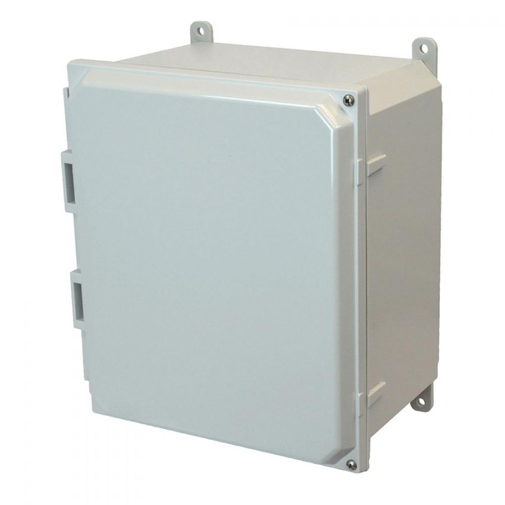 14X12X6 PC ENCL HNG SCR CVR FEET