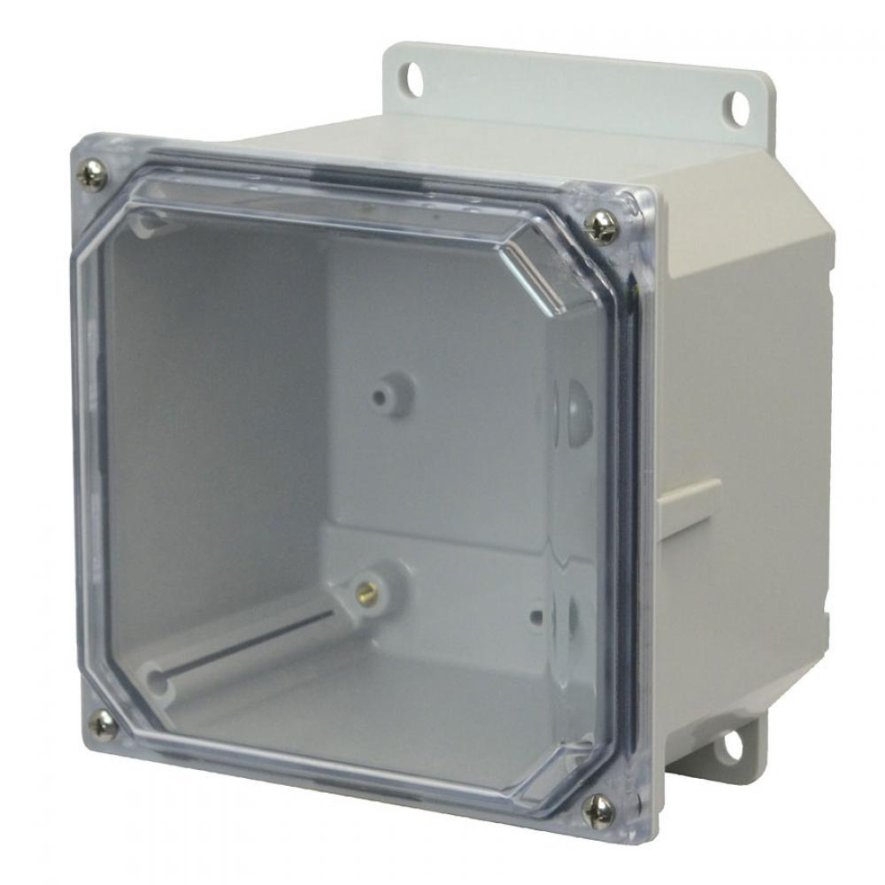 6X6X4 PC ENCL CLEAR SCR CVR FLNG